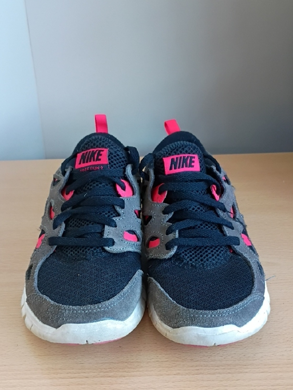 Nike Kids Black and Hot Pink Athletic Sneakers